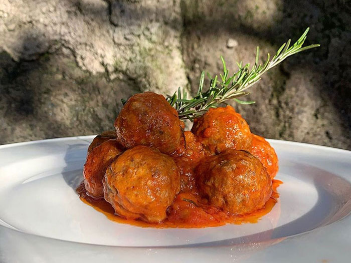 Polpette al sugo - La Taverna della Rocca, Tivoli